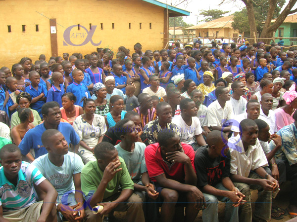KDEC School Kenema book donation ceremony